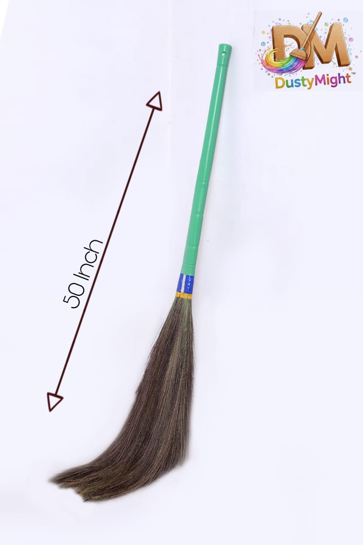 Dusty Might Premium 3-in-1 Design Less Dust Grass Broom ( Pack Of 2 )